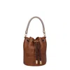 Marc Jacobs Brown The Leather Bucket Bag
