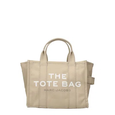 Marc Jacobs Medium Beige Canvas Tote Bag In Neutrals