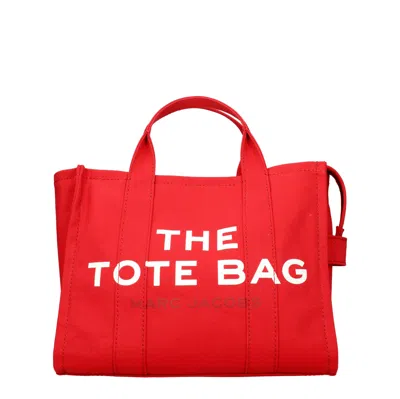 MARC JACOBS MARC JACOBS BORSE A MANO THE TOTE BAG DONNA TESSUTO ROSSO/TRUE RED