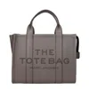 Marc Jacobs The Leather Crossbody Tote Bag In Gray