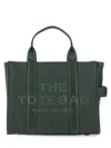 Marc Jacobs Grainy Leather Small Tote With Adjustable Shoulder Strap In Green