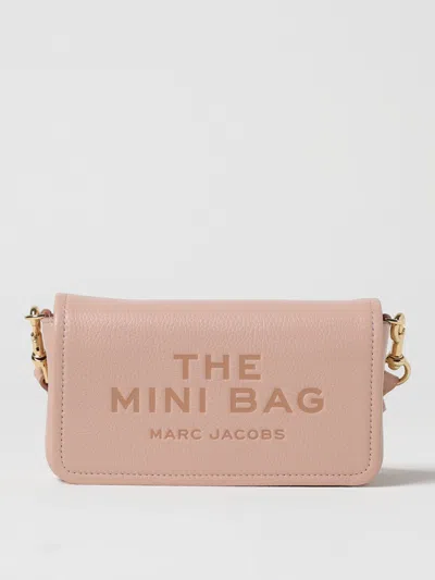 Marc Jacobs The Mini Bag Shoulder Bag In Rose-pink Leather In Neutral