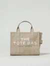 Marc Jacobs Beuge Canvas The Small Traveler Tote Bag In Sand