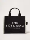 Marc Jacobs The Jacquard Medium Tote Bag In Canvas In Black