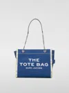 Marc Jacobs Sac Cabas The Denim Chain Micro Tote Bag In Blue