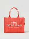 Marc Jacobs Structured Cotton Tote Bag With Zip Closure