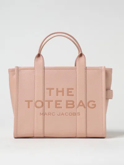 Marc Jacobs The Leather Medium Tote Bag In Rose