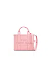 Marc Jacobs The Leather Small Tote Bag Ribbon Pink In Pink