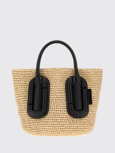 Marc Jacobs Straw Small Babe Mini Handbag In Purple