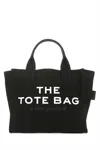Marc Jacobs Black Canvas Mini The Tote Bag Handbag In Black