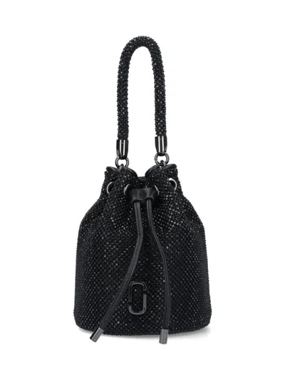Marc Jacobs Logo Mini Bucket Bag In Black