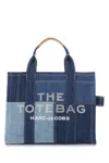 Marc Jacobs Small Patchwork Denim Tote Bag In Blue