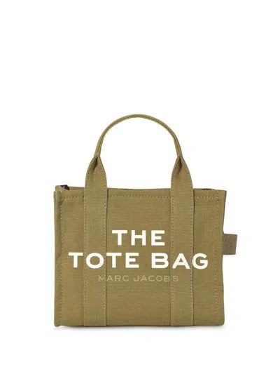 Marc Jacobs Tote S Military Green White Letters In Brown