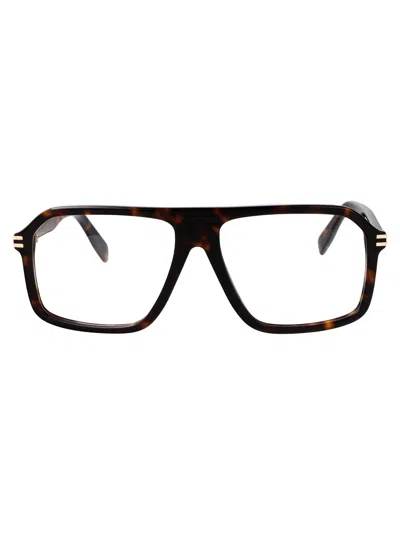 Marc Jacobs Havana Acetate Glasses In Black