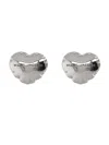 Marc Jacobs Heart Ballon Earrings In Metallic