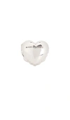 Marc Jacobs Heart Balloon Locket Ring In Light Antique Silver