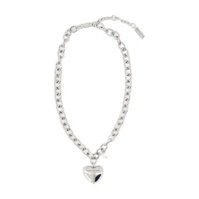 MARC JACOBS MARC JACOBS HEART BALLOON NECKLACE - METAL - SILVER