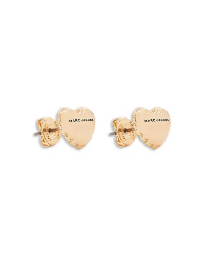 Marc Jacobs Heart Balloon Stud Earrings In Gold