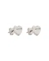 Marc Jacobs Micro Heart Balloon Stud Earrings In White