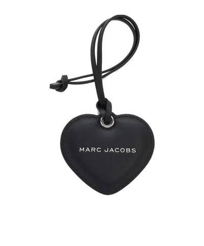Marc Jacobs Heart-shaped Mirror Bag Decoration In Black