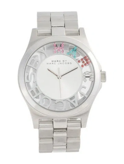 Pre-owned Marc Jacobs Henry Skeleton Watch, 40mm In Multicolor