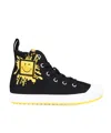 Marc Jacobs Smile-print High-top Sneakers In Black