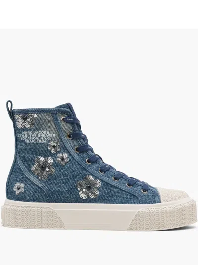 Marc Jacobs High-top Sneakers In 488 Vintage Indigo