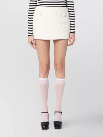 MARC JACOBS HIGH-WAISTED TWEED MINI SKIRT