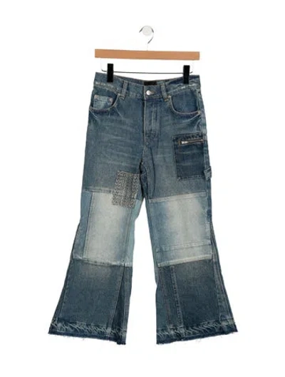 Pre-owned Marc Jacobs High-rise Flared Jeans In Blue