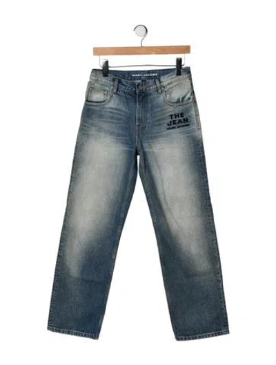 Pre-owned Marc Jacobs High-rise Straight Leg Jeans In Blue