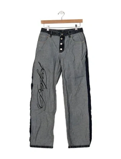 Pre-owned Marc Jacobs High-rise Straight Leg Jeans In Multicolor