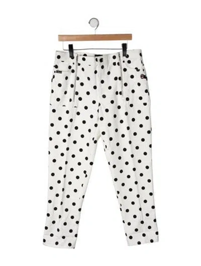 Pre-owned Marc Jacobs High-rise Straight Leg Jeans In Neutrals