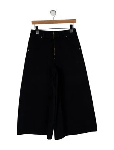 Pre-owned Marc Jacobs High-rise Wide Leg Jeans In Black