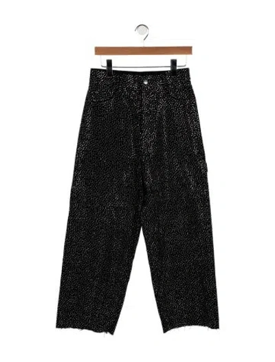 Pre-owned Marc Jacobs High-rise Wide Leg Jeans In Black