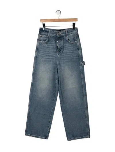 Pre-owned Marc Jacobs High-rise Wide Leg Jeans In Blue