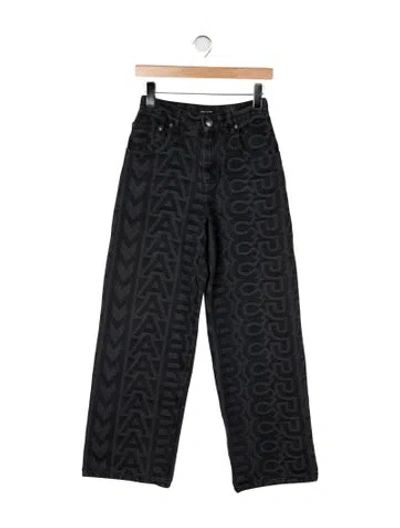 Pre-owned Marc Jacobs High-rise Wide Leg Jeans In Gray