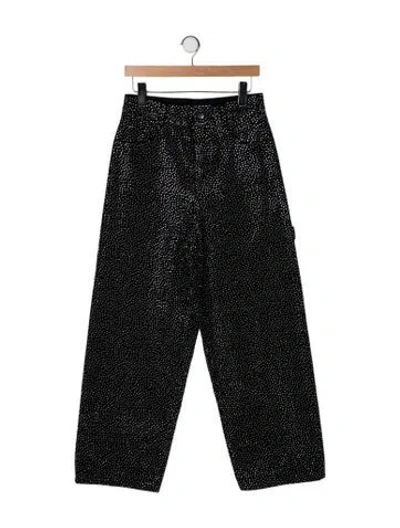 Pre-owned Marc Jacobs High-rise Wide Leg Jeans W/ Tags In Black