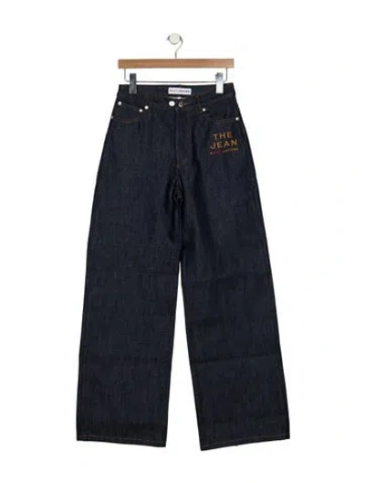 Pre-owned Marc Jacobs High-rise Wide Leg Jeans W/ Tags In Blue