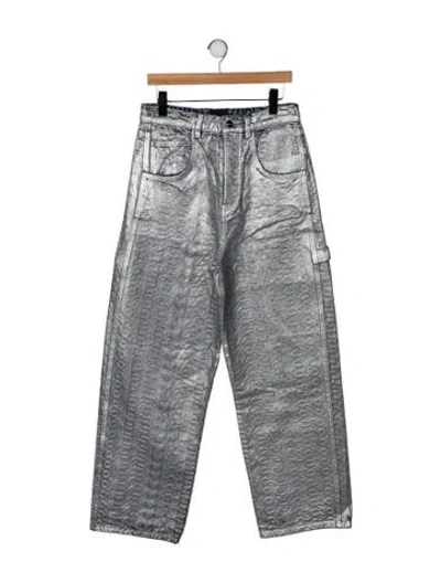 Pre-owned Marc Jacobs High-rise Wide Leg Jeans W/ Tags In Gray