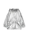 Marc Jacobs Logo-print Hooded Jacket In Grey