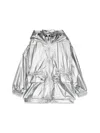 Marc Jacobs Logo-print Hooded Jacket In Grigio