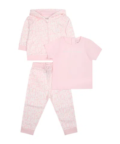 Marc Jacobs Hooded Sports Suit In Pink