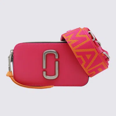 Marc Jacobs Hot Pink Leather The Snapshot Crossbody Bag In Hot Pink Multi