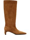 Marc Jacobs Suede Boots With Pointed Toes In Brown