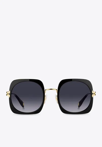 Marc Jacobs Icon Edge Oversized Square Sunglasses In Gray