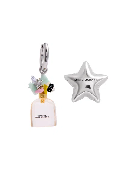 Marc Jacobs Icon Perfect Mini Silver-plated Stud And Hoop Earrings