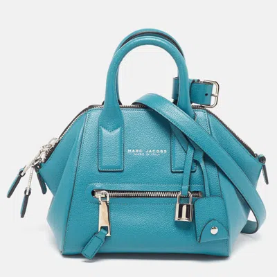 Pre-owned Marc Jacobs Incognito Teal Green Leather Satchel