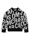 Marc Jacobs Intarsia-knit Logo Jumper In Black