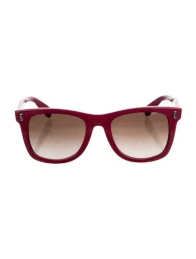 Pre-owned Marc Jacobs Interlocking Cc Logo Wayfarer Sunglasses In Purple