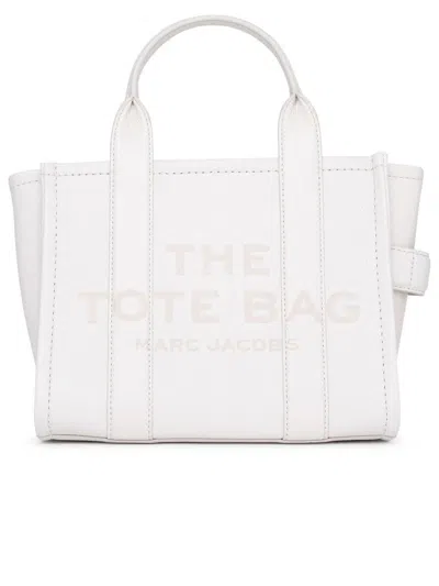 Marc Jacobs Ivory Leather Mini Tote Bag In Beige